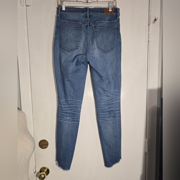 Madewell 10" High Rise Skinny Jeans Tulip Hem Sz 29 - Picture 6 of 12